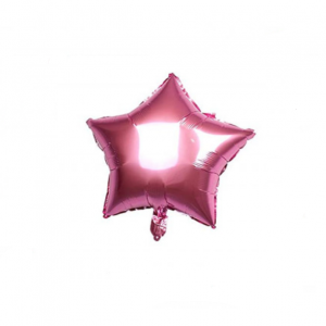 Balon formă stea roz 40 cm