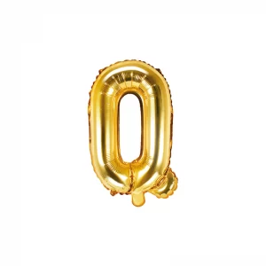 Balon litera Q Auriu