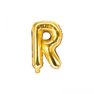 Balon litera R Auriu