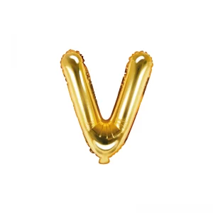 Balon litera V Auriu