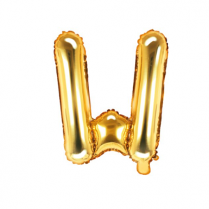 Balon litera W Auriu