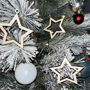Set globuri lemn Stelute model 1
